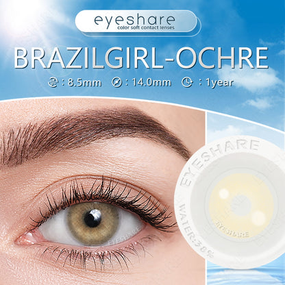 Brazilgirl Ochre 14.0mm 1 Pair | 1 Year
