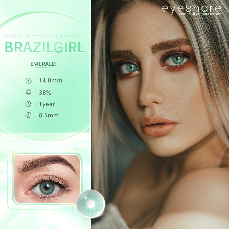 Brazilgirl Verde 14.0mm 1 Pair | 1 Year