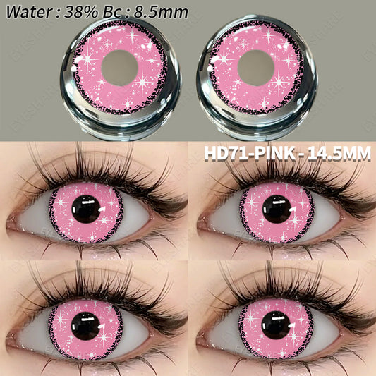 Cosplay HD71 Pink 14.5mm 1 Pair | 1 Year