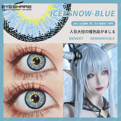Cosplay Icesonw Blue 14.5mm 1 Pair | 1 Year