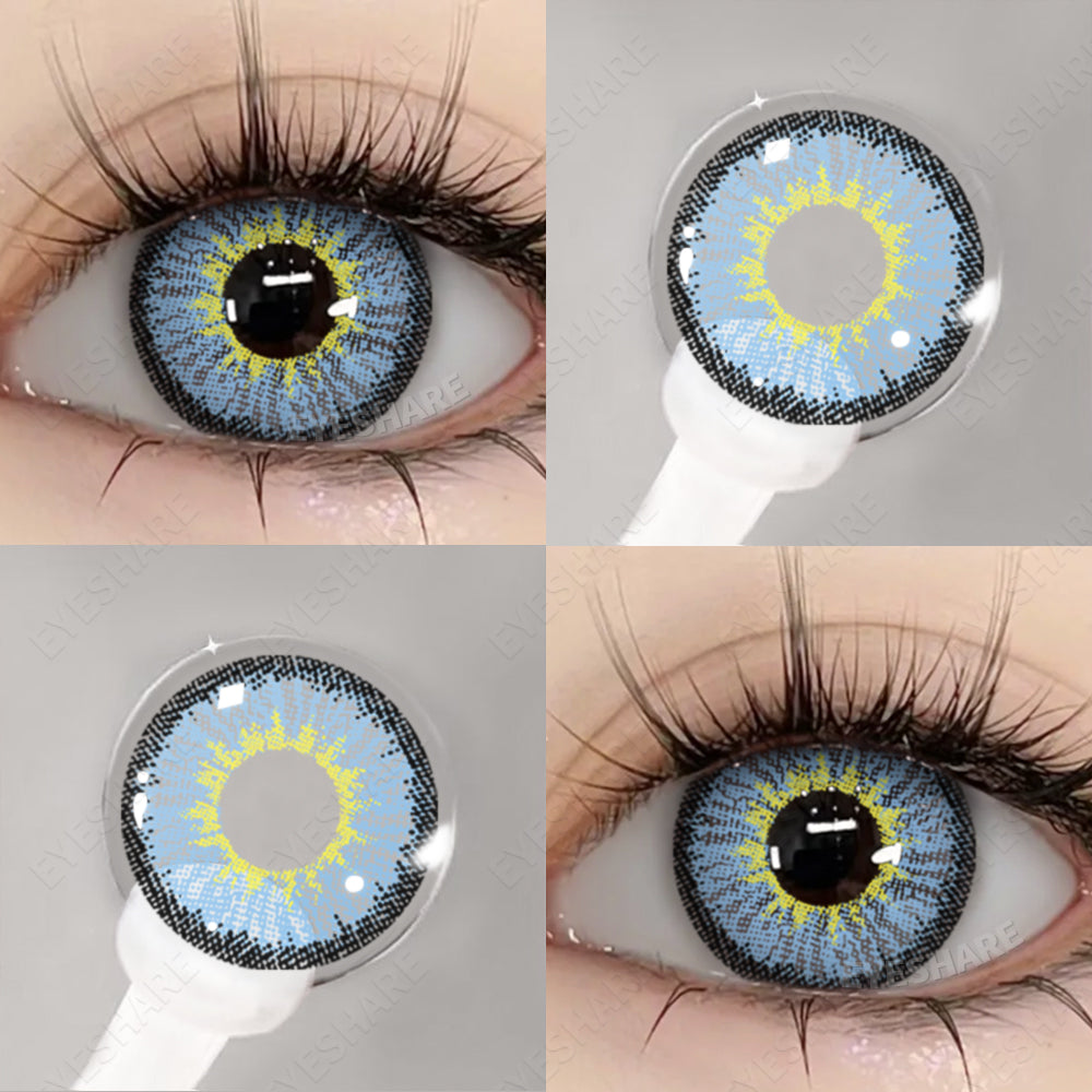 Cosplay Icesonw Blue 14.5mm 1 Pair | 1 Year
