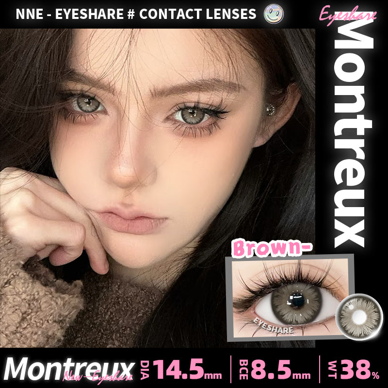 Cosplay Montreux Brown 14.5mm 1 Pair | 1 Year