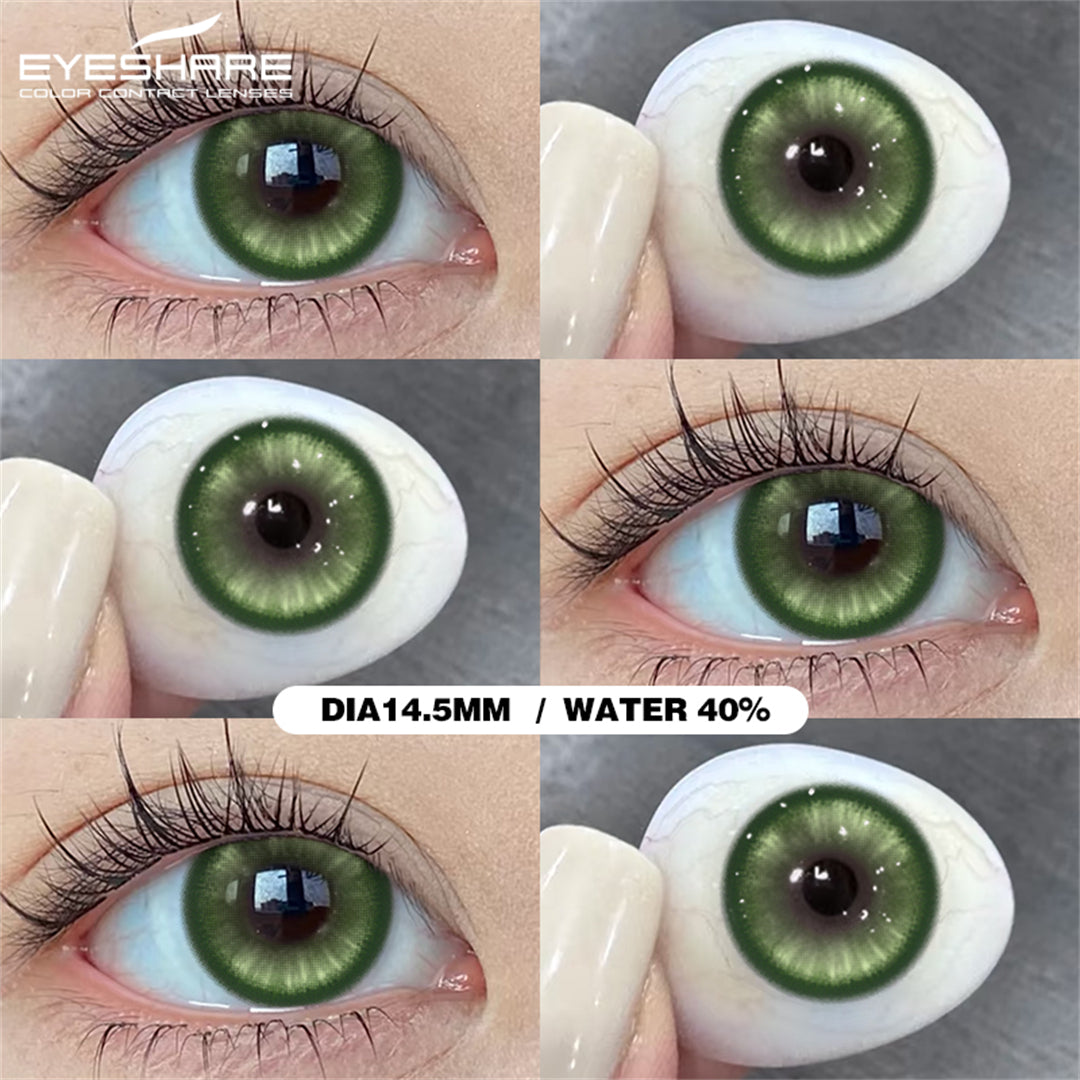 Cosplay Pampas Green 14.5mm 1 Pair | 1 Year