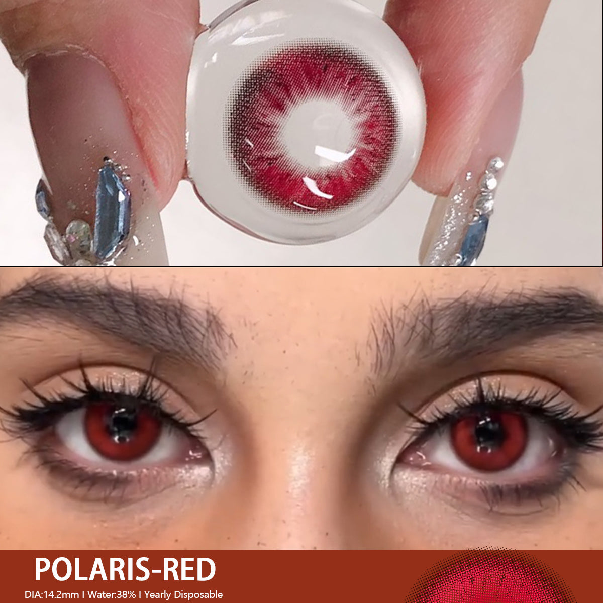 Polaris Red 14.2mm 1 Pair | 1 Year