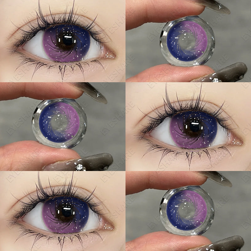 EYESHARE STARRY HD71 Purple Color Contact Lenses – eyesharelens