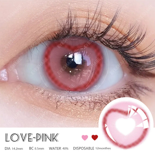 Love Pink 14.2mm 1 Pair | 1 Year