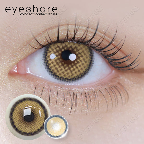 Lemon Brown 14.2mm 1 Pair | 1 Year