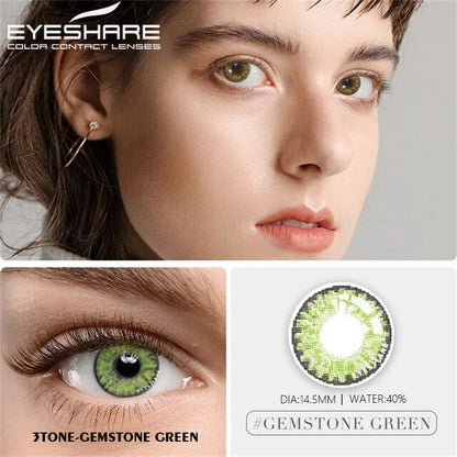 3 Tone Gemstone Green Colored Contacts (U.S. Stock)