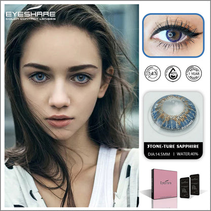 3TONE Ture-Sapphire 14.5mm 1 Pair | 1 Year