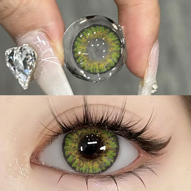 EYESHARE Fashion Colored Contact Lenses for Eyes SIAM Green Contact –  eyesharelens
