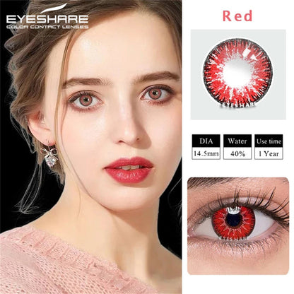 Cosplay AYY Red 14.5mm 1 Pair | 1 Year