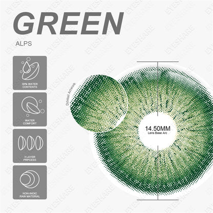 Alps Green 14.5mm 1 Pair | 1 Year