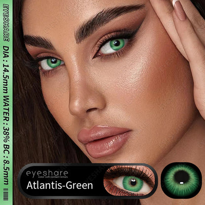 Atlantis Green 14.5mm 1 Pair | 1 Year