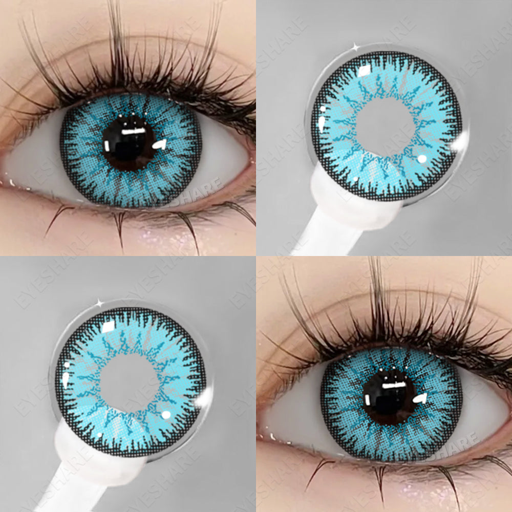 Cosplay AYY Blue 14.5mm 1 Pair | 1 Year