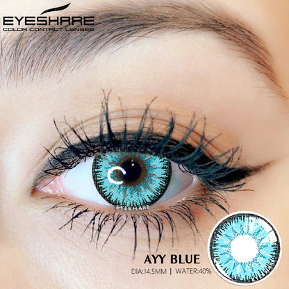 Cosplay AYY Blue 14.5mm 1 Pair | 1 Year