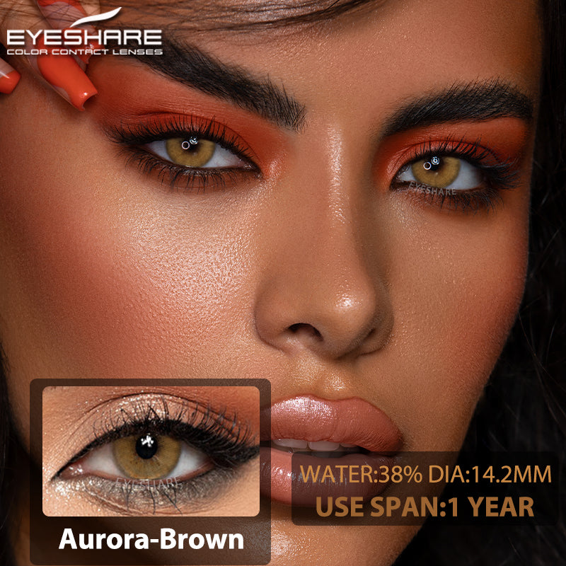 Aurora Brown 14.2mm 1 Pair | 1 Year