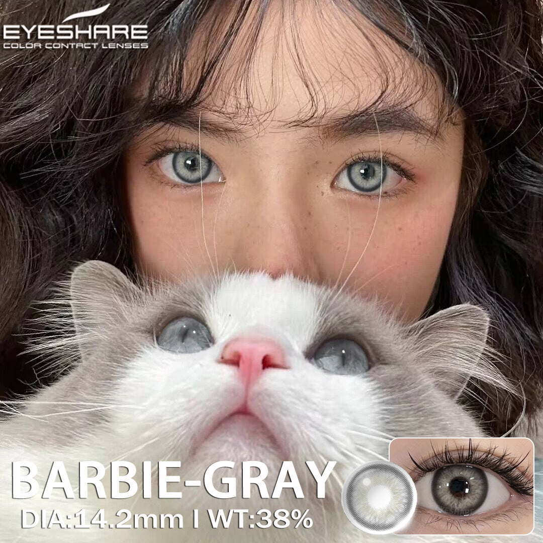 Barbie Gray 14.2mm 1 Pair | 1 Year