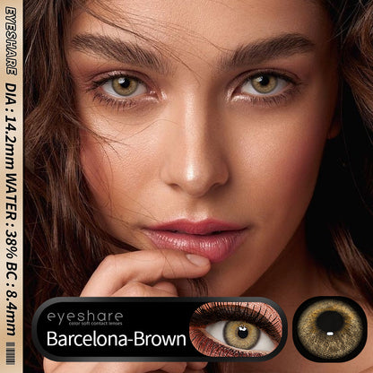 Barcelona Brown 14.2mm 1 Pair | 1 Year