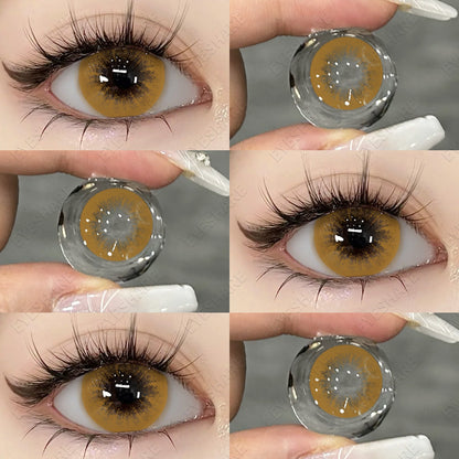 Beautyeye Brown 14.5mm 1 Pair | 1 Year