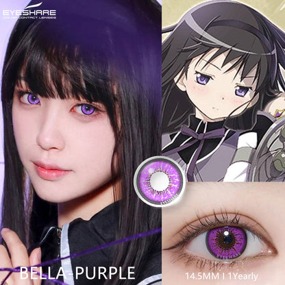 Cosplay Bella Purple 14.5mm 1 Pair | 1 Year