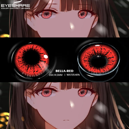 Cosplay Bella Red 14.5mm 1 Pair | 1 Year