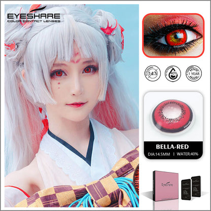 Cosplay Bella Red 14.5mm 1 Pair | 1 Year