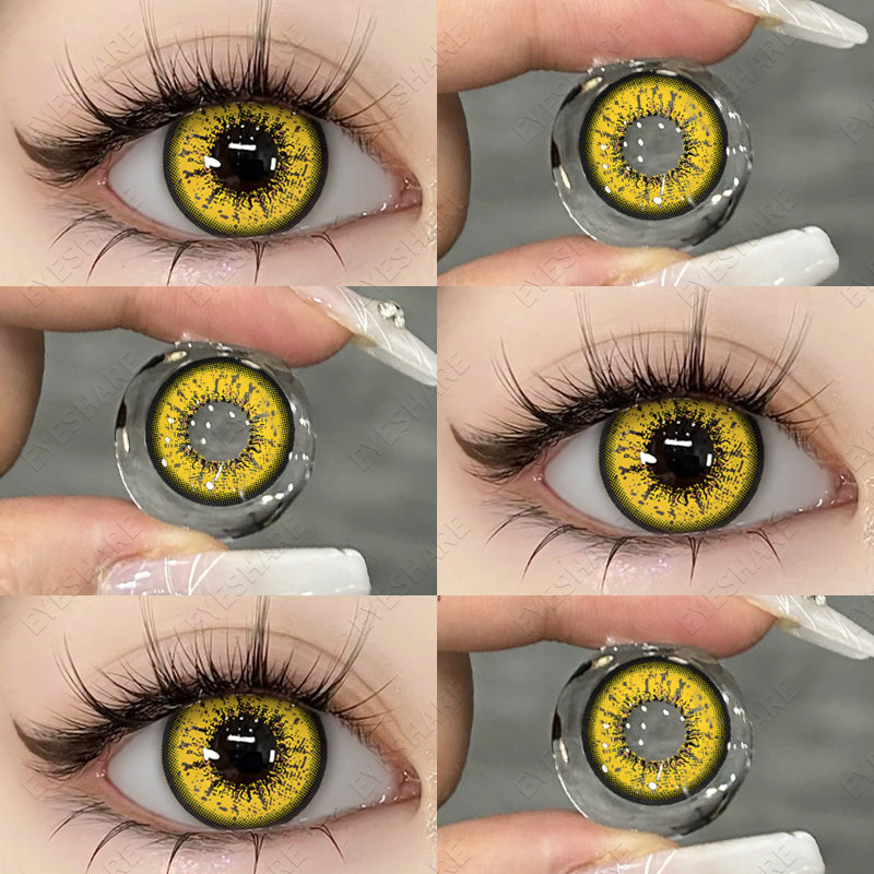 Cosplay Bella Yellow 14.5mm1 Pair | 1 Year