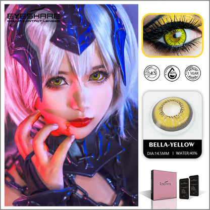 Cosplay Bella Yellow 14.5mm1 Pair | 1 Year