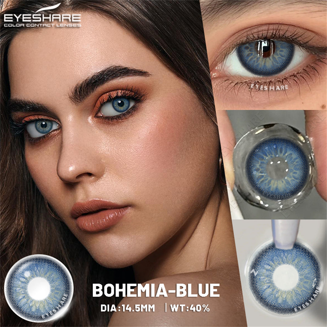 Bohemia Blue 14.5mm 1 Pair | 1 Year