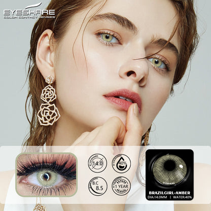 Brazilgirl  Amber 14.0mm 1 Pair | 1 Year