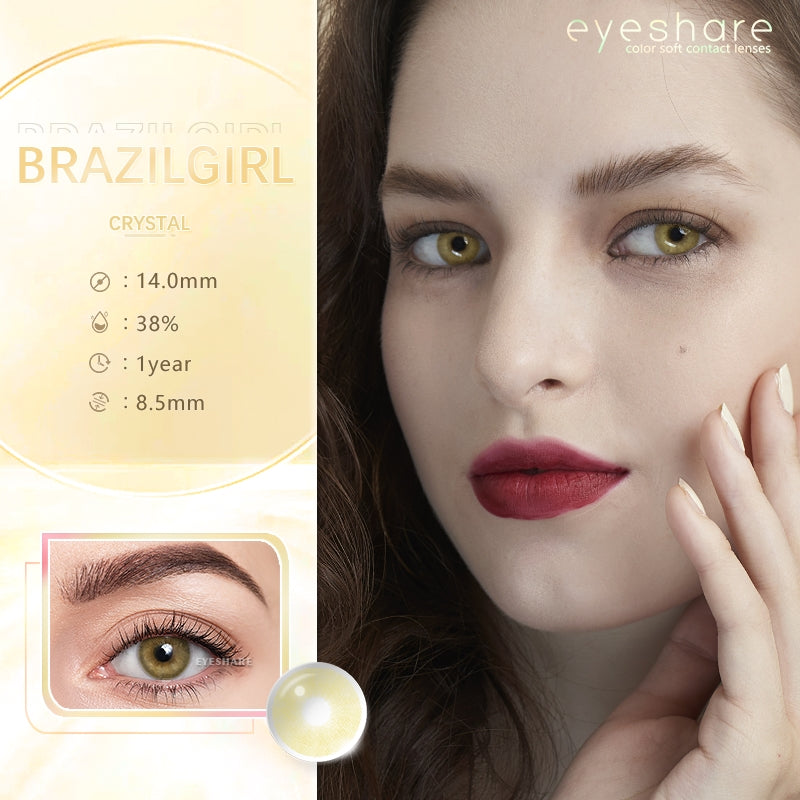 Brazilgirl Crystal 14.0mm 1 Pair | 1 Year