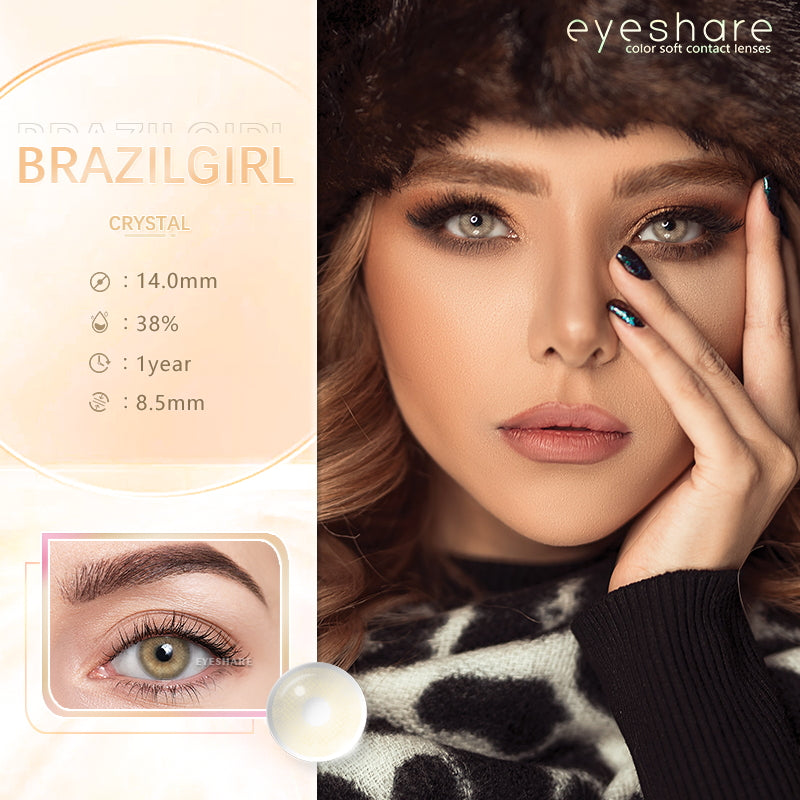 EYESHARE Color Contact Lenses Eyes AURORA Yellow Green Contacts Lenses –  eyesharelens