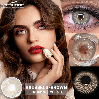 Brussels Brown 14.0mm 1 Pair | 1 Year