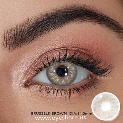 Brussels Brown 14.0mm 1 Pair | 1 Year