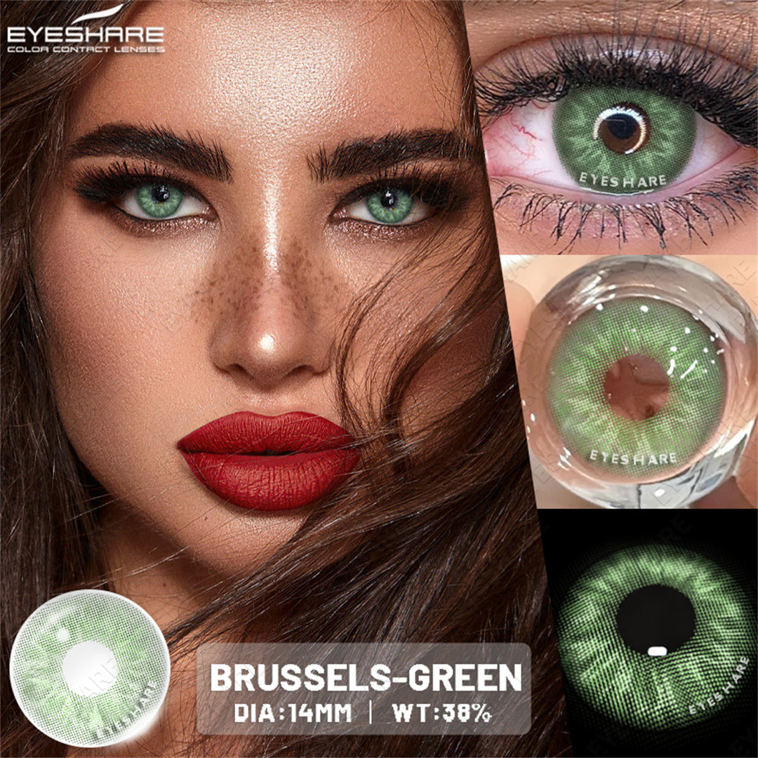 Brussels Green 14.0mm 1 Pair | 1 Year