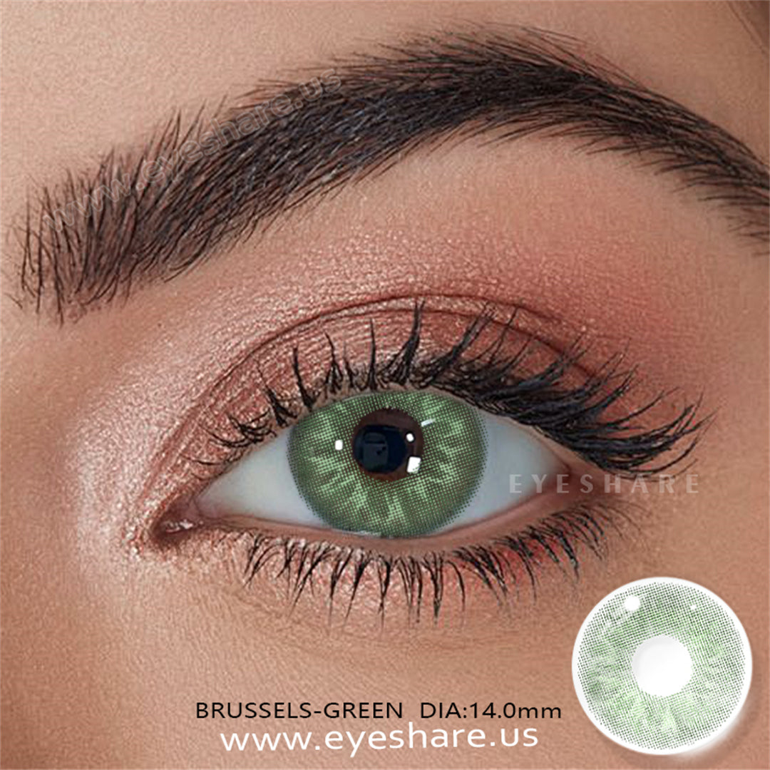 Brussels Green 14.0mm 1 Pair | 1 Year