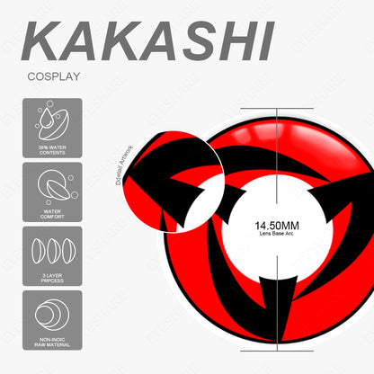 Cosplay KAKASHI 14.5mm 1 Pair | 1 Year