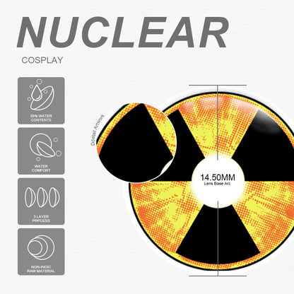 Cosplay NUCLEAR 14.5mm 1 Pair | 1 Year