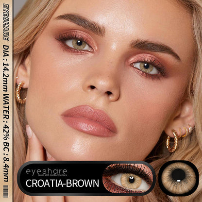 Croatia Brown 14.2mm | 1 Day, 10 Pcs