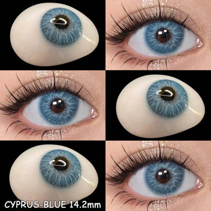 Cyprus Blue 14.2mm 1 Pair | 1 Year