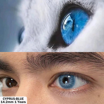 Cyprus Blue 14.2mm 1 Pair | 1 Year