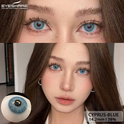 Cyprus Blue 14.2mm 1 Pair | 1 Year