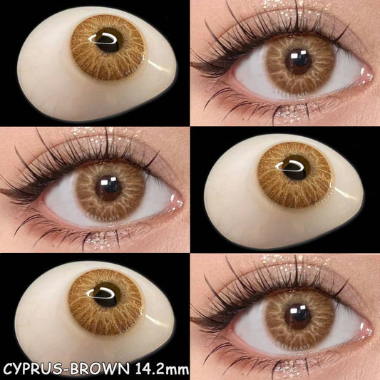 Cyprus Brown 14.2mm 1 Pair | 1 Year