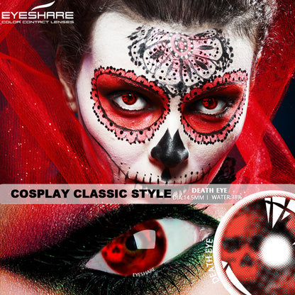 Cosplay Death Eye 14.5mm 1 Pair | 1 Year