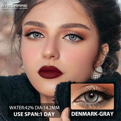 Denmark Gray 1 Day Use I 14.2mm,10 Pcs=5Pair