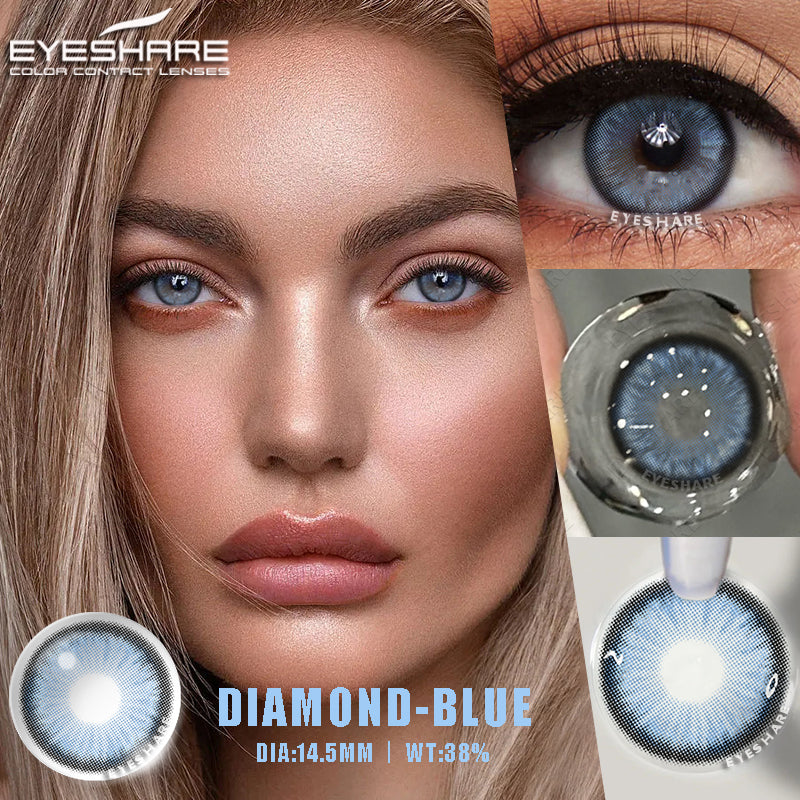 Diamond  Blue 14.5mm 1 Pair | 1 Year