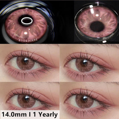 Gem Pink 14.0mm 1 Pair | 1 Year