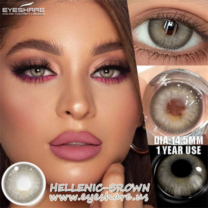 Hellenic Brown 14.5mm 1 Pair | 1 Year