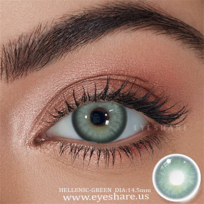 Hellenic Green 14.5mm 1 Pair | 1 Year