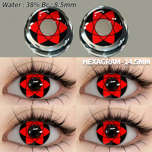 Cosplay HEXAGRAM 14,5 mm 1 par | 1 año